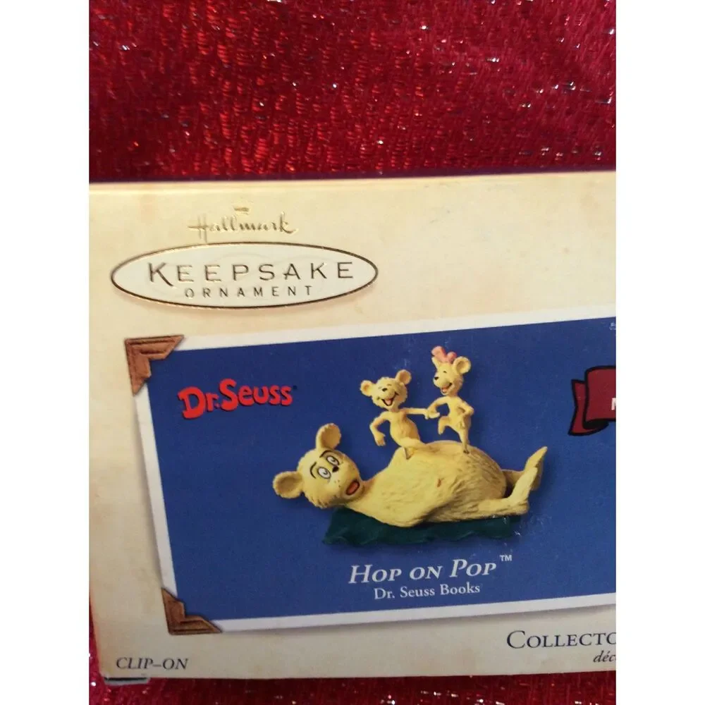 Hop on Pop Dr. Seuss Hallmark Ornament Windup Collectors